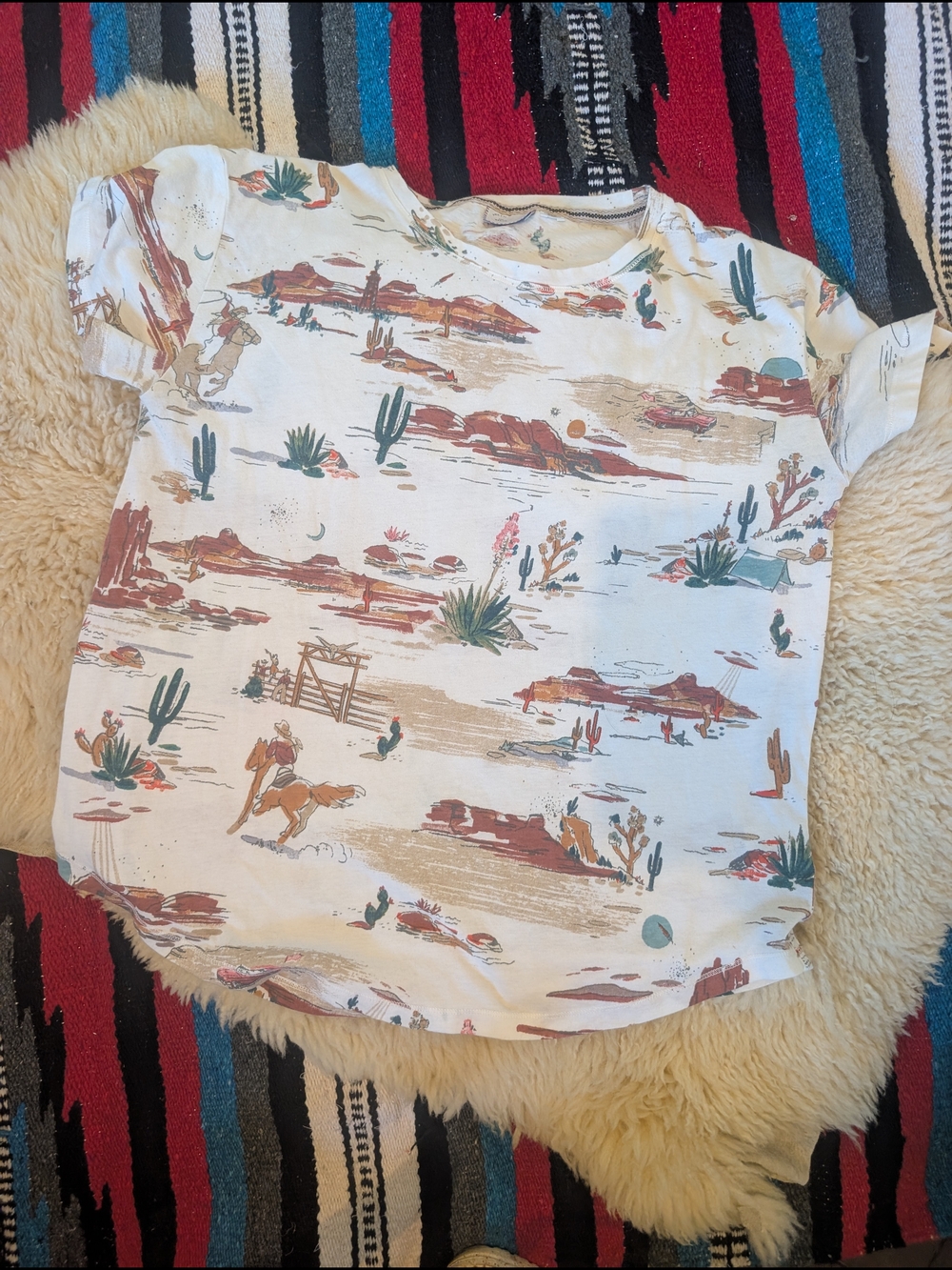 Anthropologie Western Print Shirt